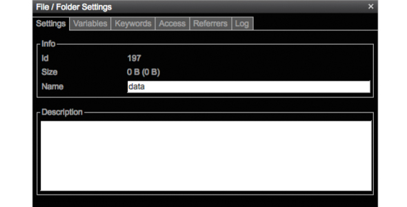 File/Folder Settings