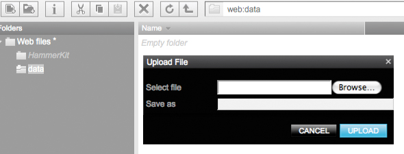 upload file