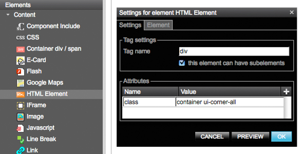 html element