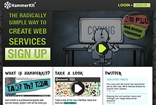 Front page of new site