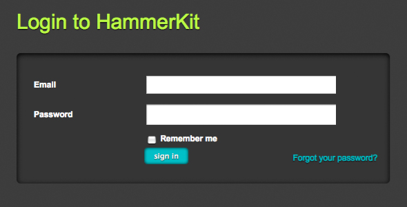 login Login in Hammerkit